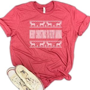 Merry Christmas Ya Filthy Animal Unisex Tee